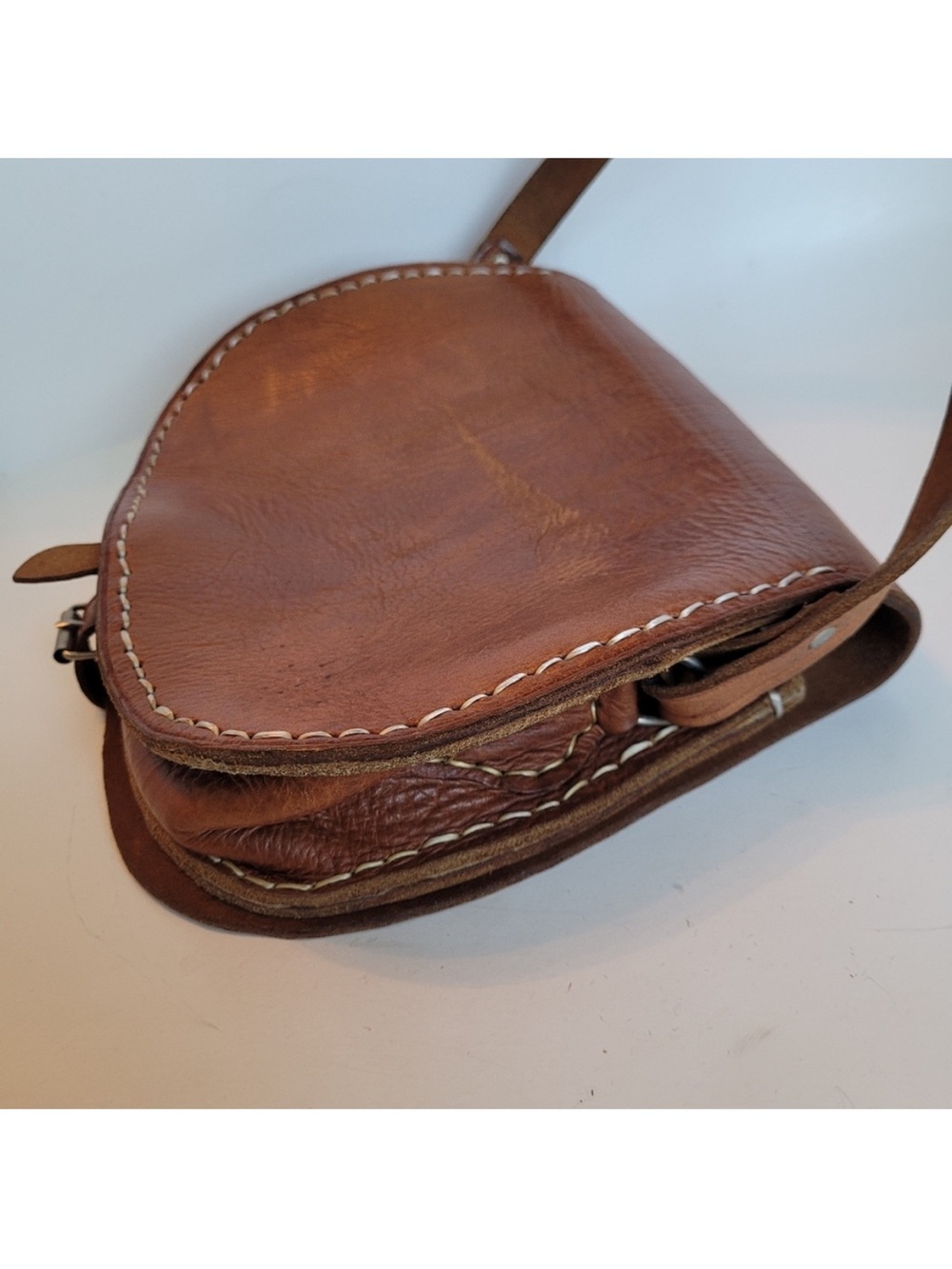 Bohemian Tooled Leather
Crossbody Saddle Bag - Picture 5 of 14